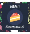 Forfait découpe du gâteau
