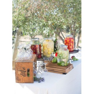 Notre Ice tea bio maison (Fontaine en verre)